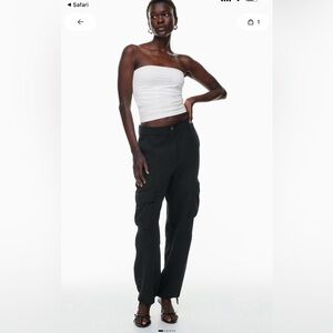 Aritzia Black effortless Cargo dress pants